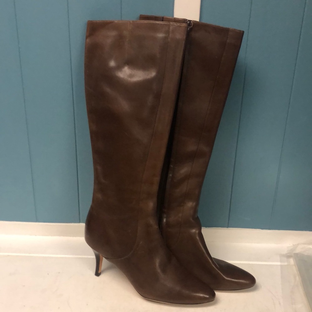 Cole Haan Carlyle D42184 Womens Size 8B Brown leather dress heeled boots